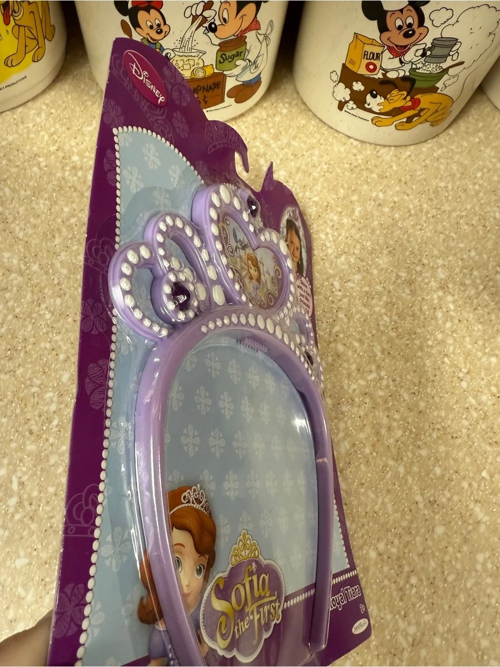 Disney Sofia the First Lavender Princess Tiara Headband with Purple Gems 2014